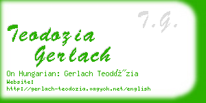 teodozia gerlach business card